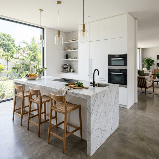 Modern interior home renovation project with high-end finishes